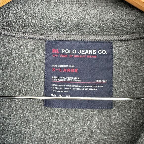 Vintage Polo Ralph Lauren Jeans Fleece Jacket - Picture 11 of 13
